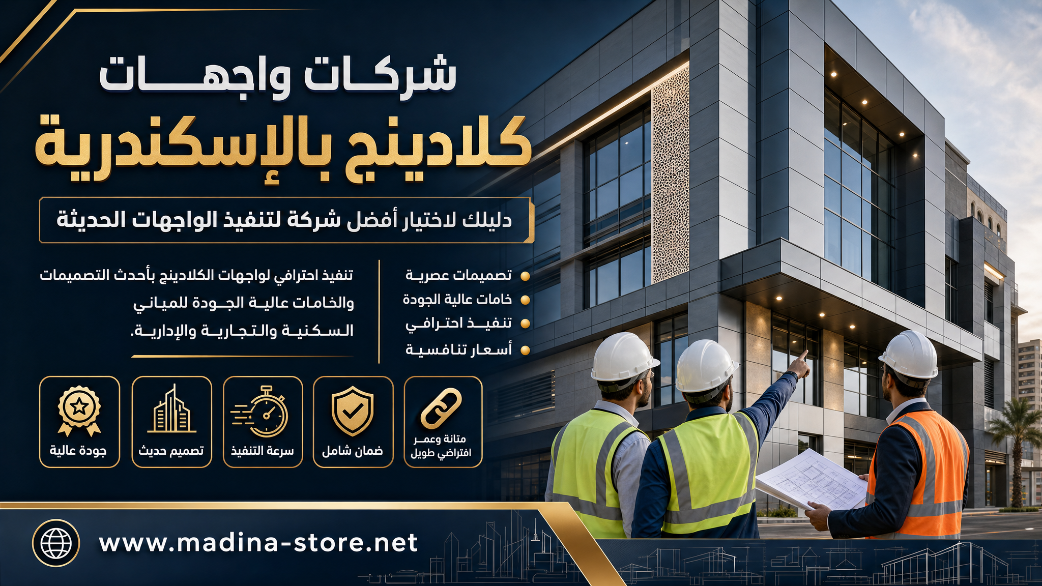 شركات واجهات كلادينج بالإسكندرية: دليلك لاختيار أفضل شركة لتنفيذ الواجهات الحديثة